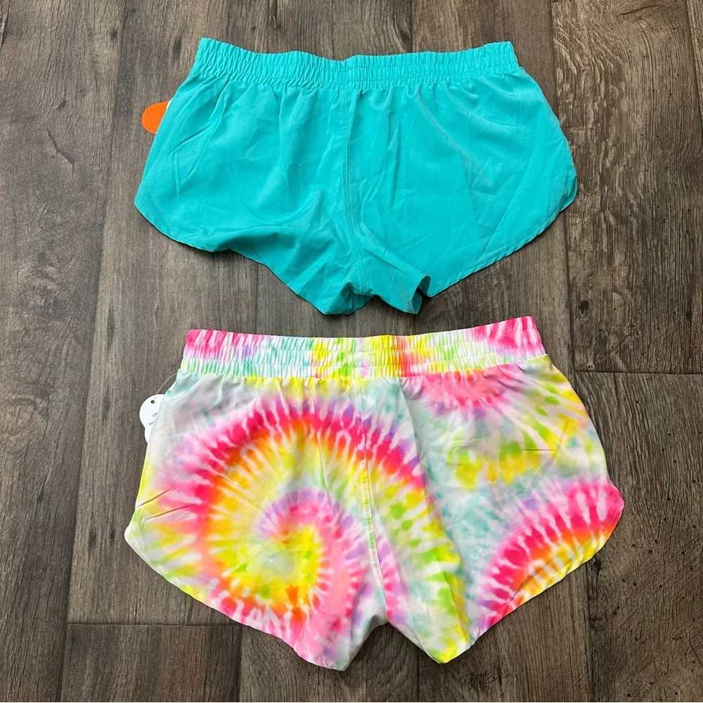 Wonder Nation UPF 50+ 4-way Stretch Girls Shorts Size XL/XXL Bundle of 2